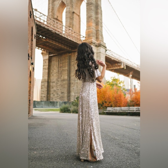 Morning Lavender Celia Sequin Dress - Picture 4 of 7